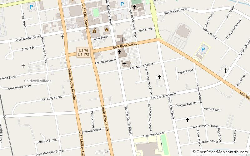 Caldwell-Johnson-Morris Cottage location map