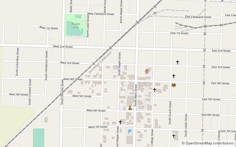 US Post Office-Stuttgart location map