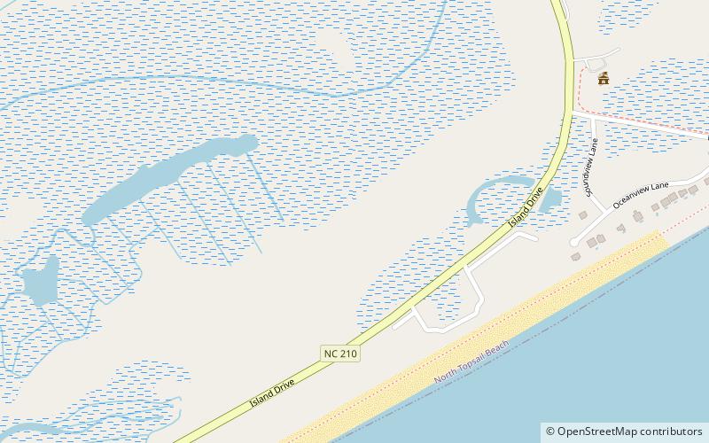 North Topsail Beach location map