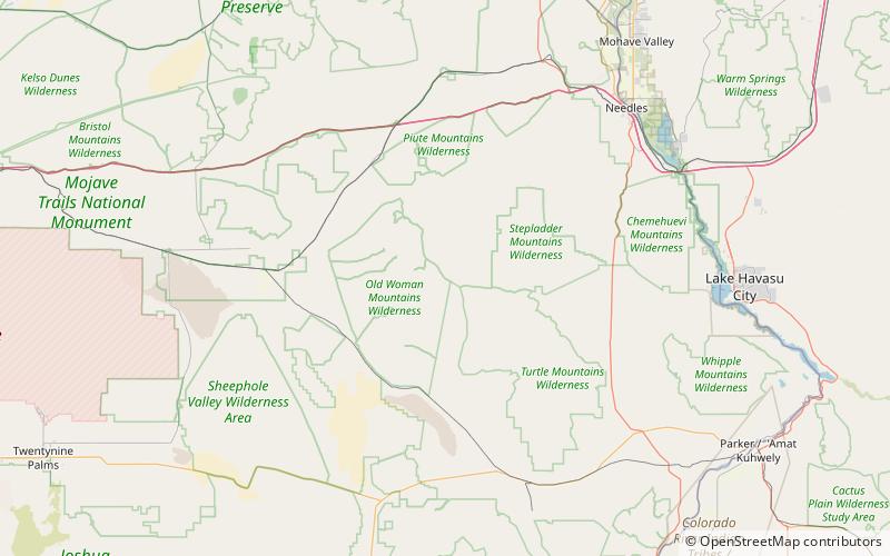 Ward Valley location map