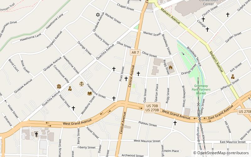 Central Methodist Episcopal Church South location map