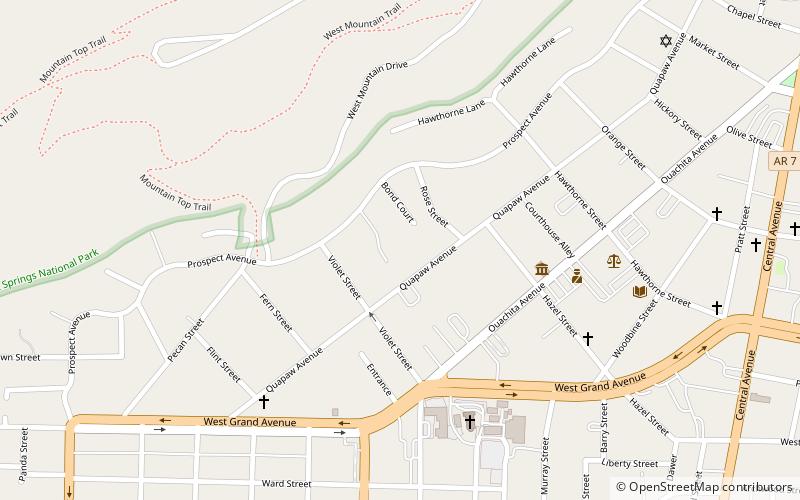 Quapaw–Prospect Historic District location map