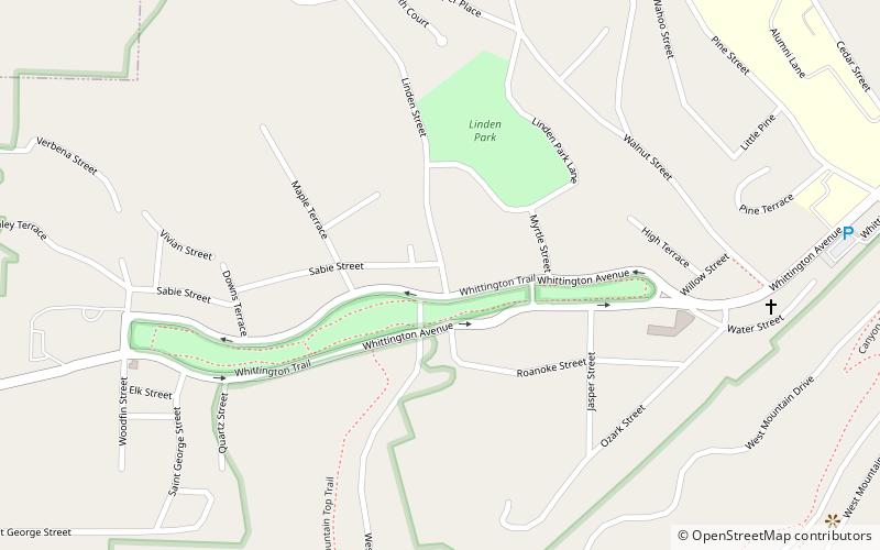 Whittington Park Historic District location map