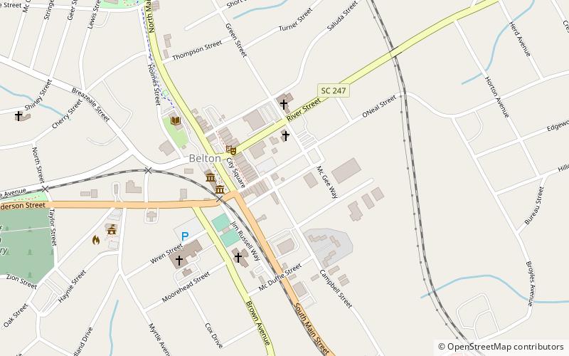 Belton Standpipe location map