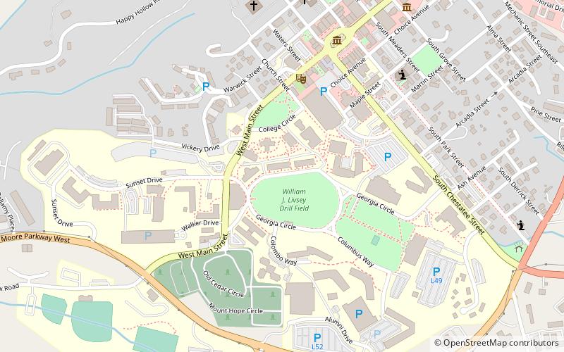 university of north georgia dahlonega location map