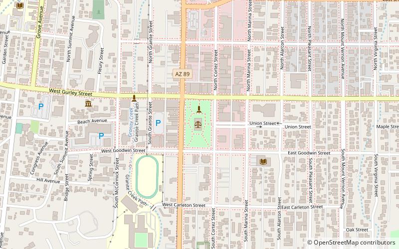 Courthouse Plaza Historic District location map