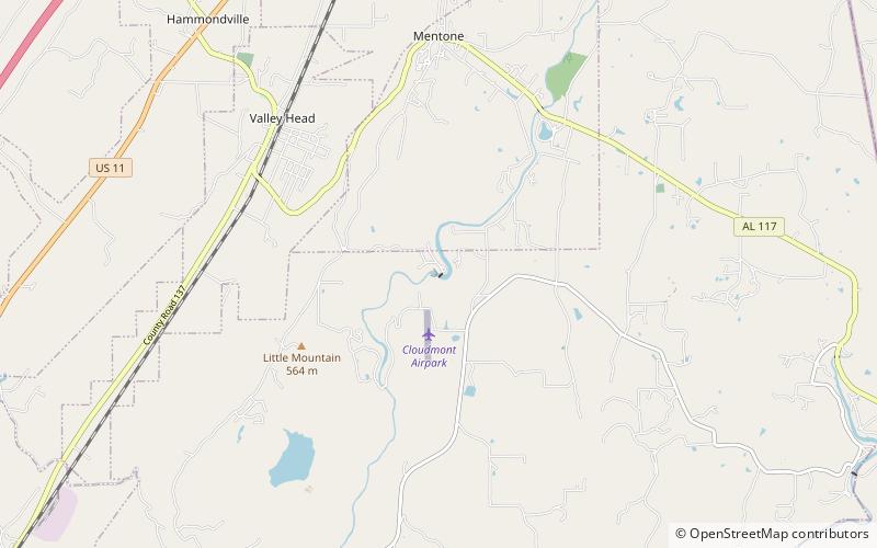 DeSoto Falls location map
