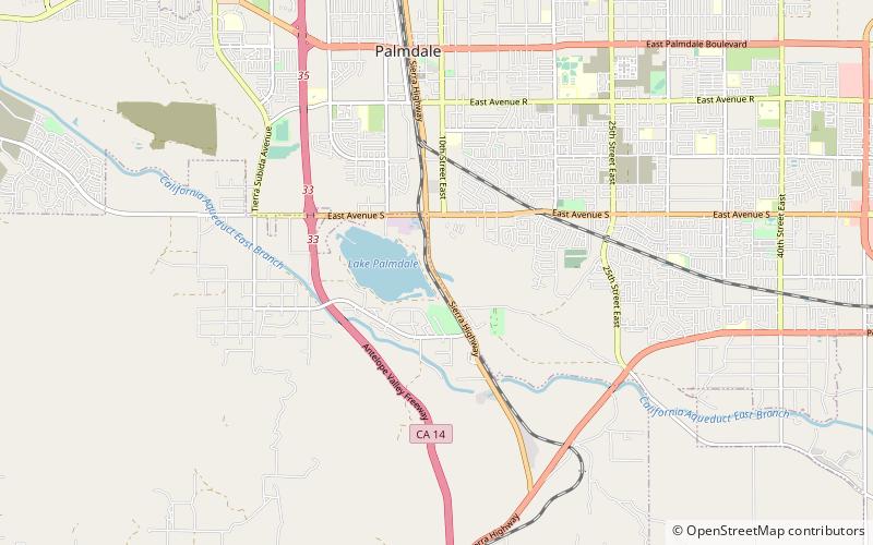 una lake palmdale location map