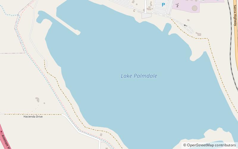 Lake Palmdale location map