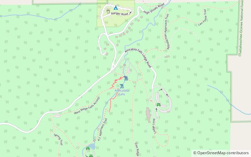 Amicalola Falls location map