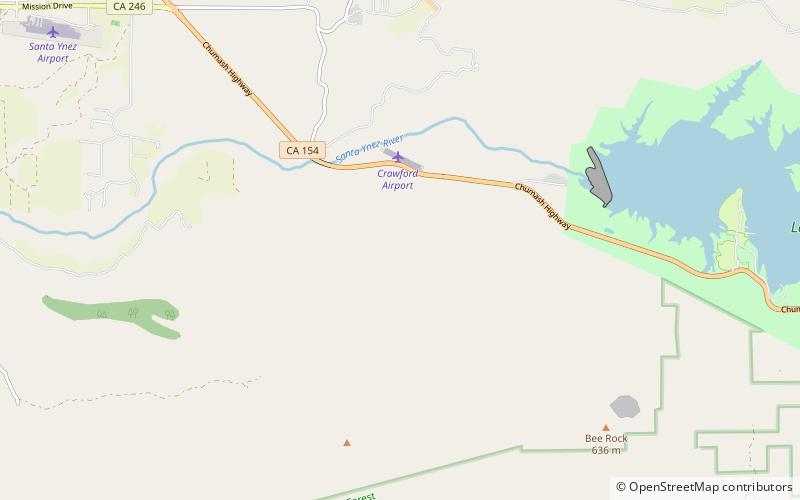 Cachuma Lake location map