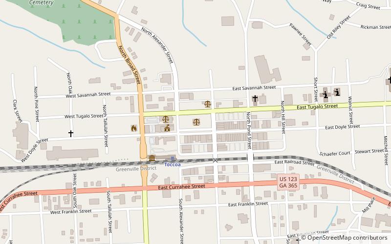 Stephens County Courthouse location map