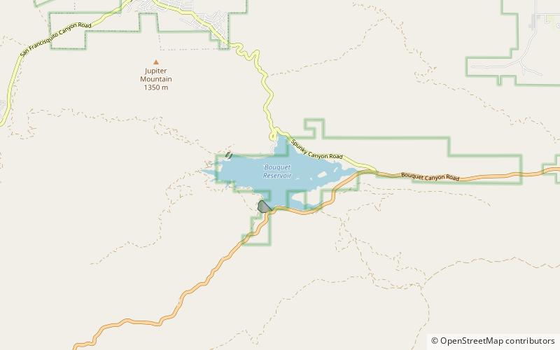 Bouquet Reservoir location map