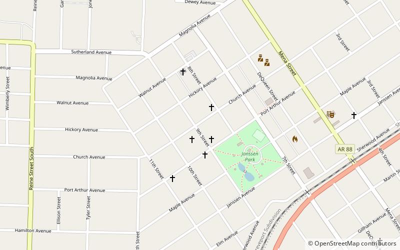 Ebenezer Monument location map