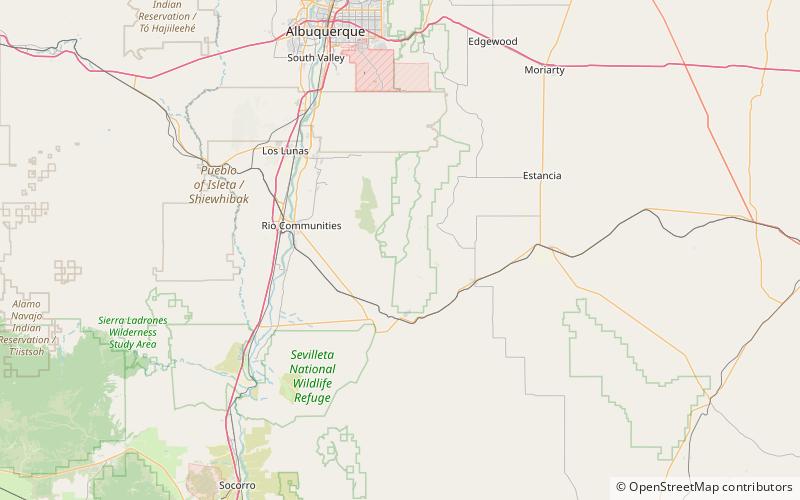 Manzano Peak location map