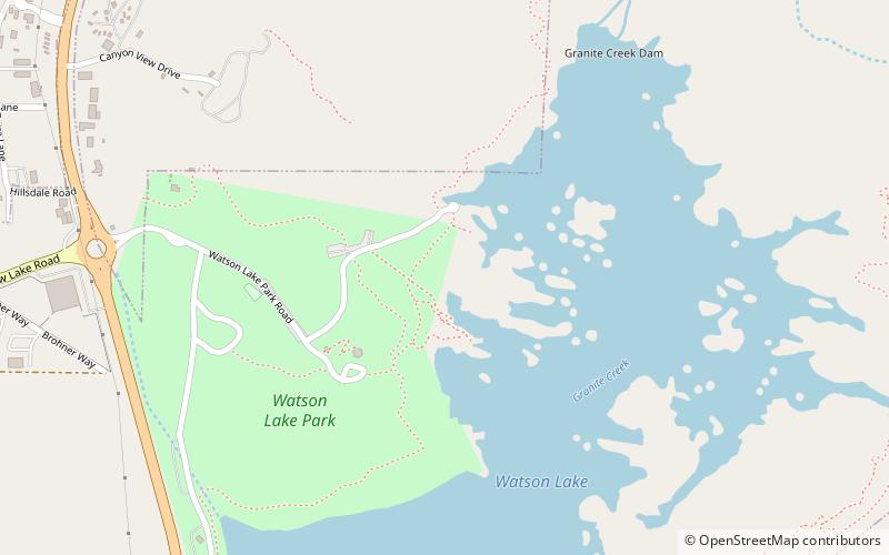 Watson Lake Park location map