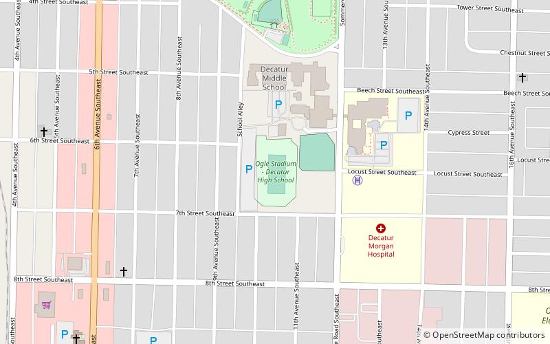Ogle Stadium location map