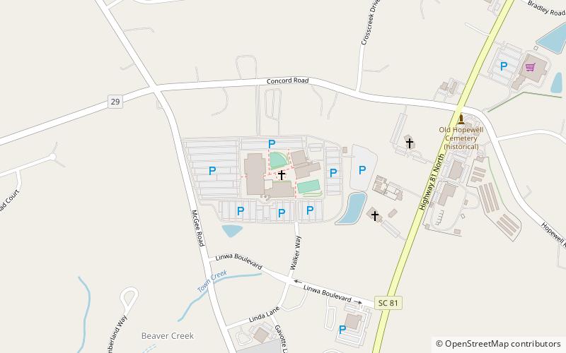 NewSpring Church location map