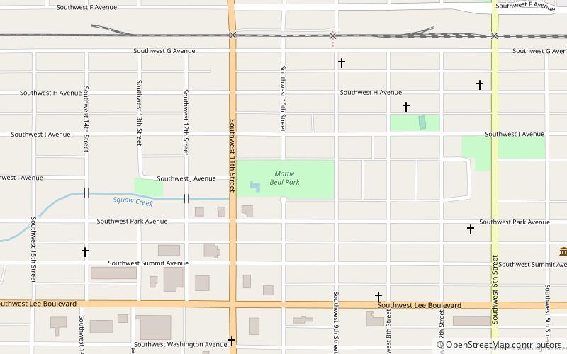 mattie beal park lawton location map