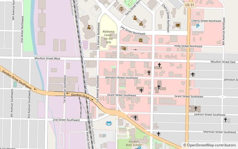 New Decatur–Albany Historic District location map