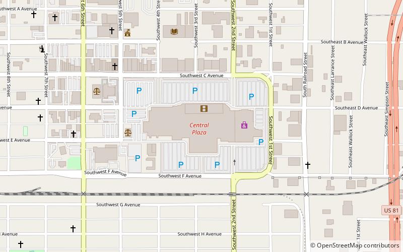 central mall lawton location map