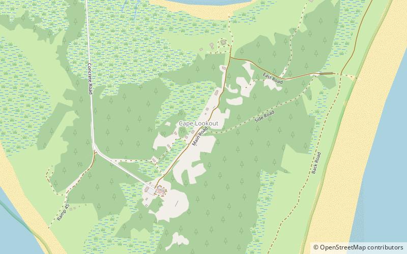 Cape Lookout Lighthouse location map