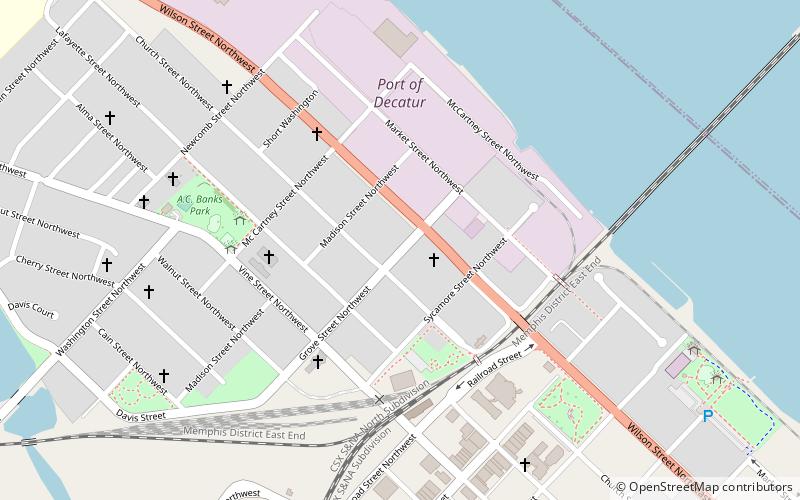 East Old Town Historic District location map