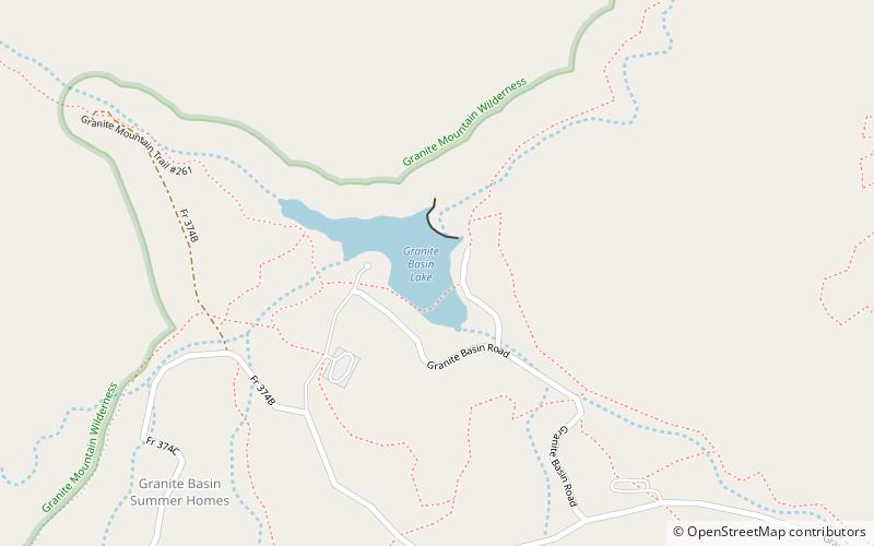 Granite Basin Lake location map