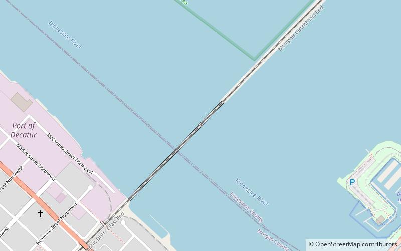 Norfolk Southern Tennessee River Bridge location map