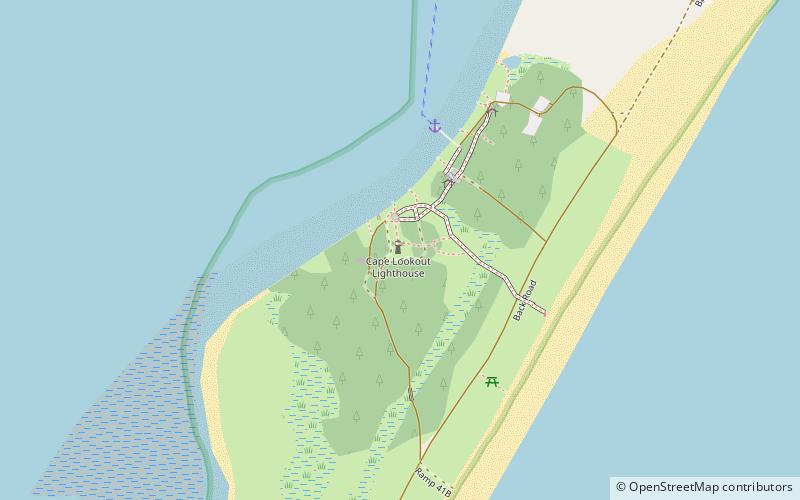 Cape Lookout Lighthouse location map