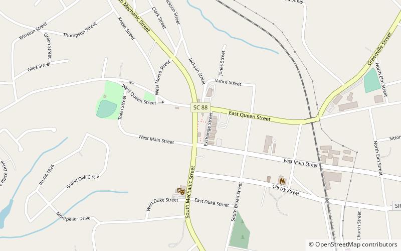 Pendleton Historic District location map