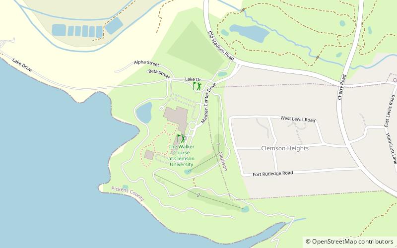 Clemson University - The Walker Course location map