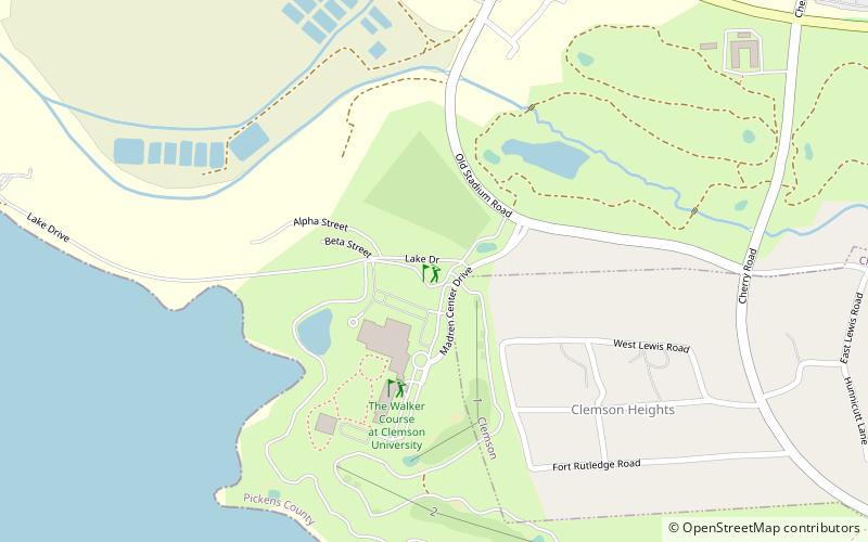 Walker Golf Course location map