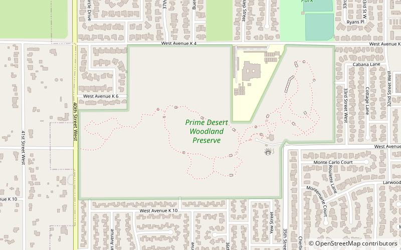 Prime Desert Woodland Preserve location map