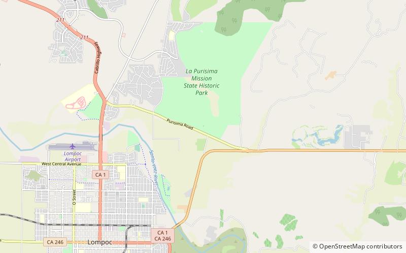 La Purísima Mission location map