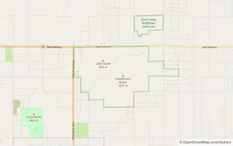 Saddleback Butte State Park location map