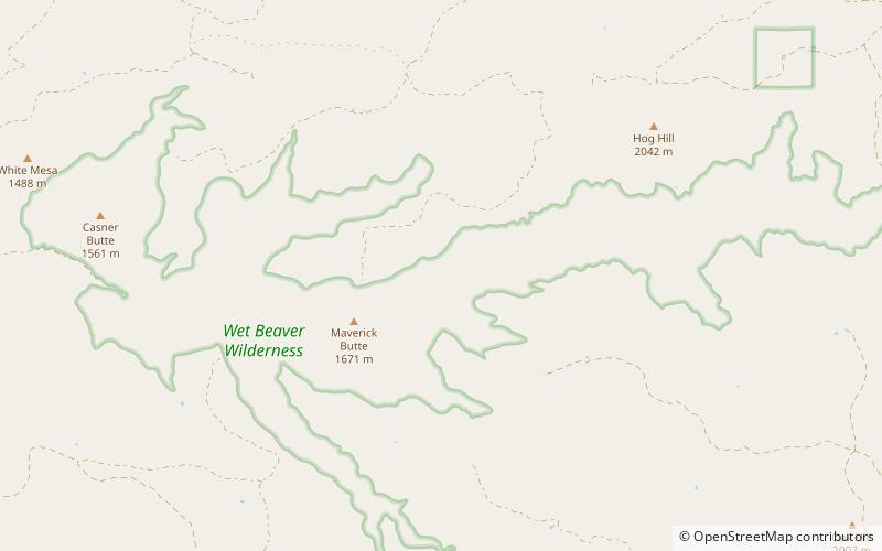 Wet Beaver Wilderness location map