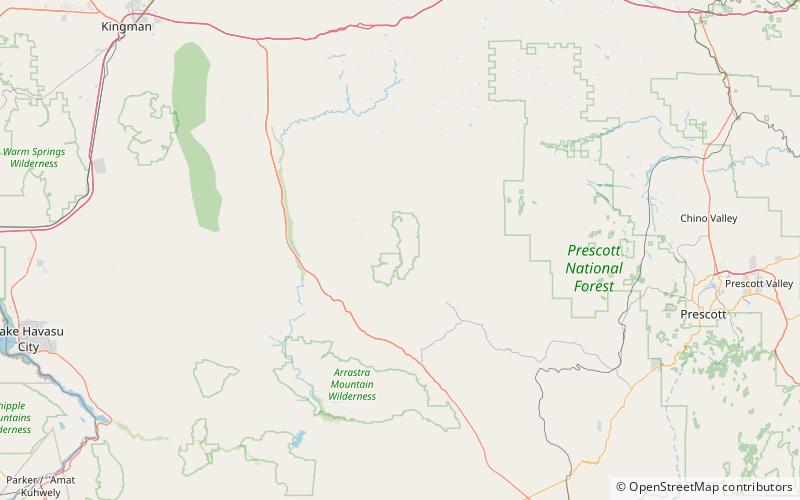 Upper Burro Creek Wilderness location map