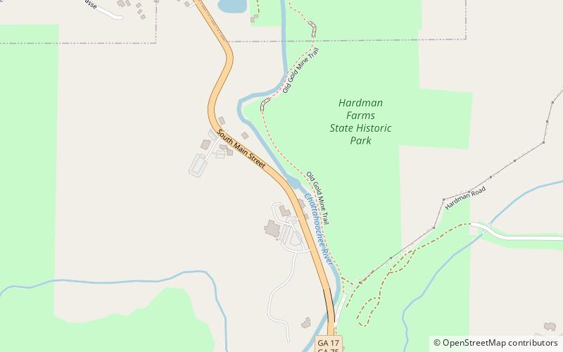 Nora Mill Dam location map