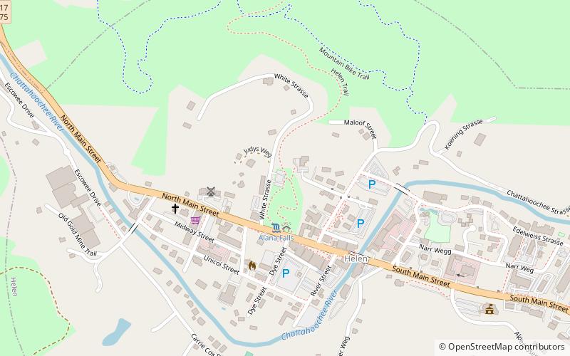 unicoi hill park helen location map