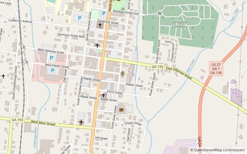Walker County Courthouse location map