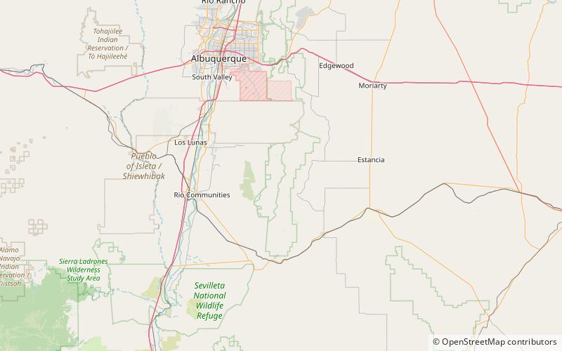 Capilla Peak Observatory location map