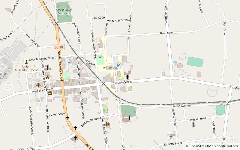Main Street Grammar School location map