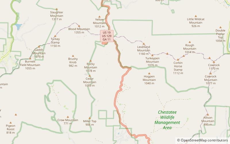 DeSoto Falls location map