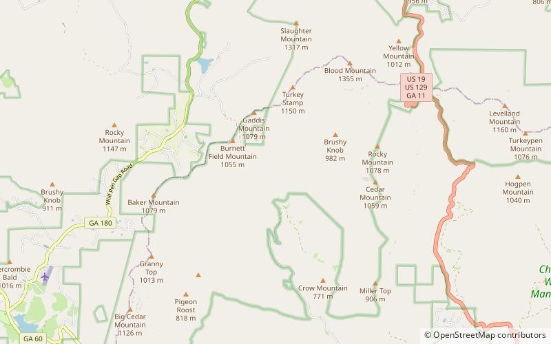 Blood Mountain location map