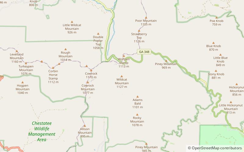 Wildcat Mountain location map