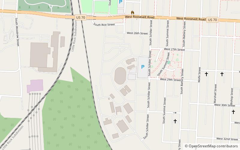 Barton Coliseum location map