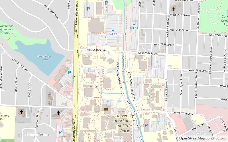 University of Arkansas at Little Rock location map