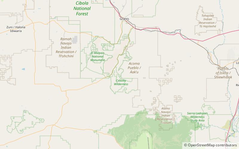 Cebolla Wilderness location map