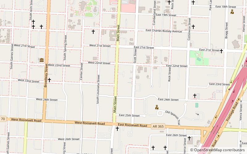 South Main Street Apartments Historic District location map